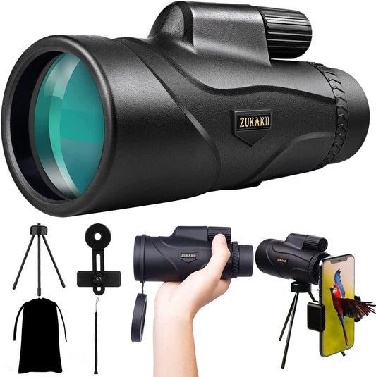 2022 zukakii 12x50 Monocular Telescope Mini Waterproof Telescope w Smartphone