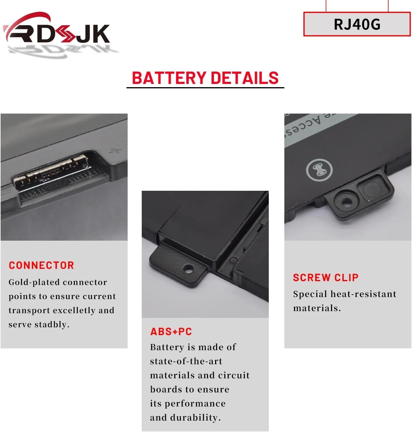 Dell Laptop Battery 1K2CF M033W – Latitude 14 5420 15 5520 Precision 3560 15.2V