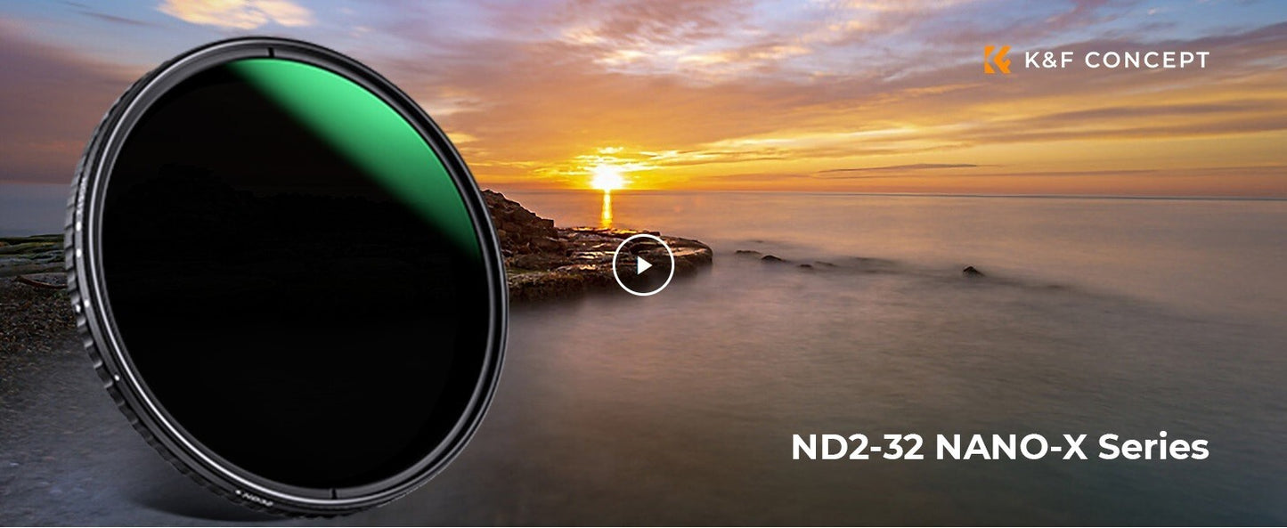 ND2 ND32 KF Concept 82mm Fader ND Filter Neutral Density Variable Filter to