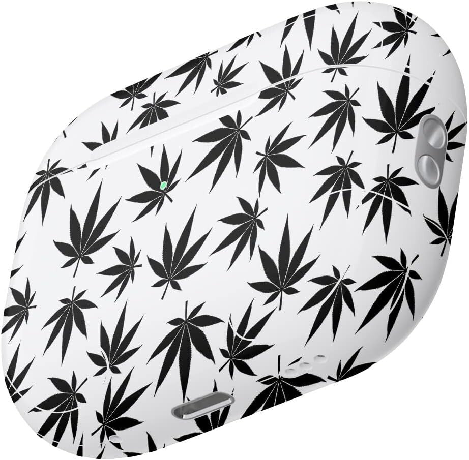 MightySkins 2 Pack Skins Compatible Apple AirPods Pro 2 Pot Leaves Black