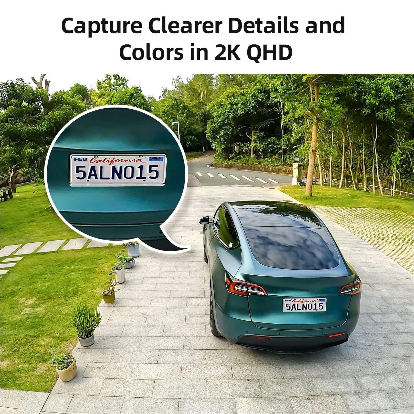 AOSU 2K Outdoor Camera – Solar Powered, Siren, Spotlight, Alexa Ready