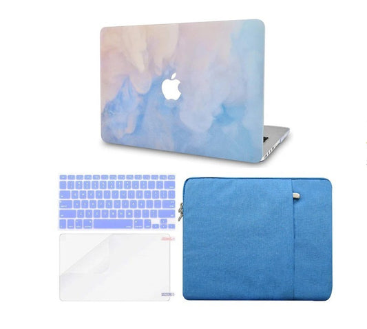 LuvCase MacBook Pro 13" Case Bundle – Blue Mist, Sleeve, Screen, Keyboard Set