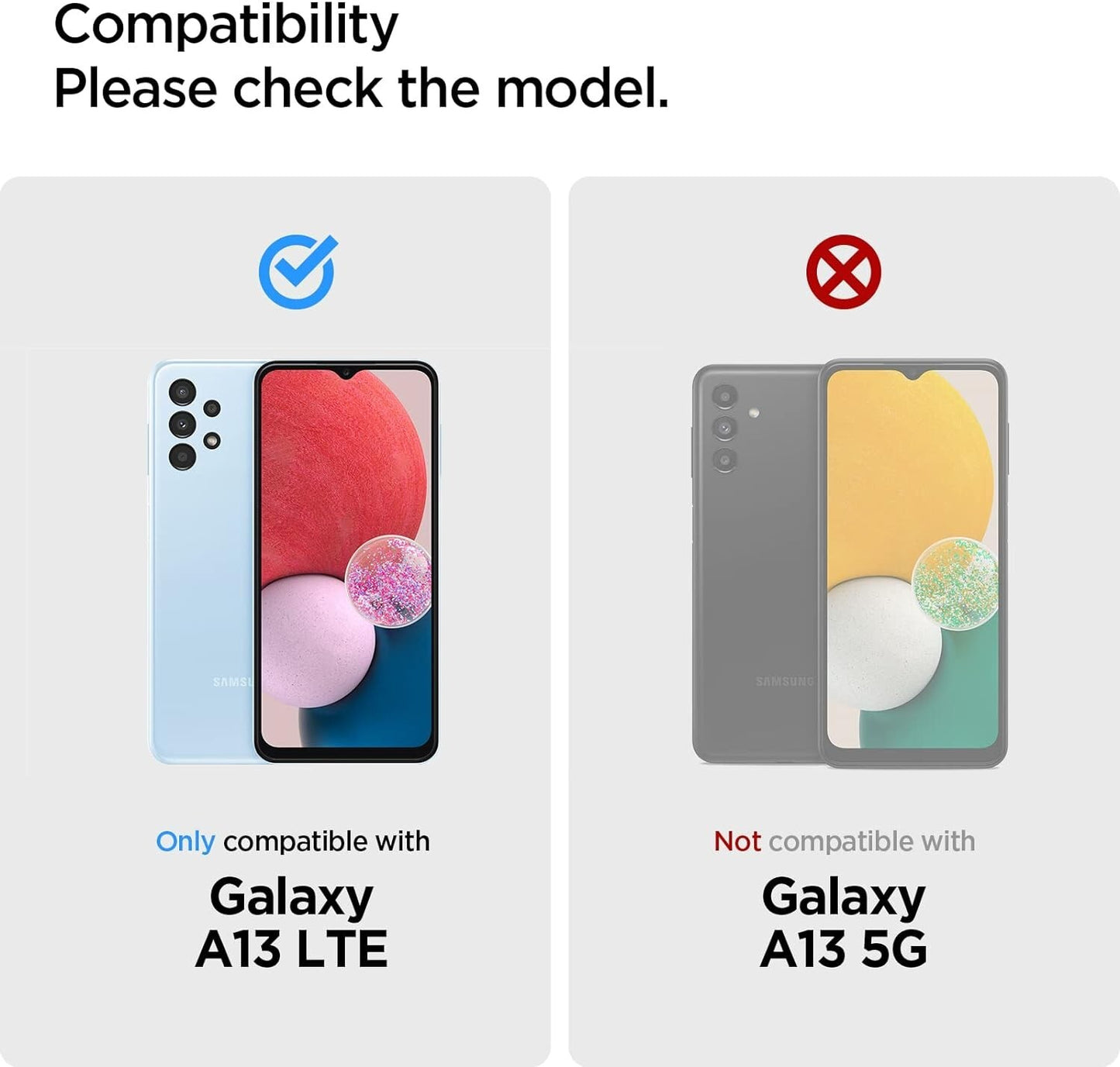 A13 2022 Spigen Ultra Hybrid Designed Galaxy Crystal Clear