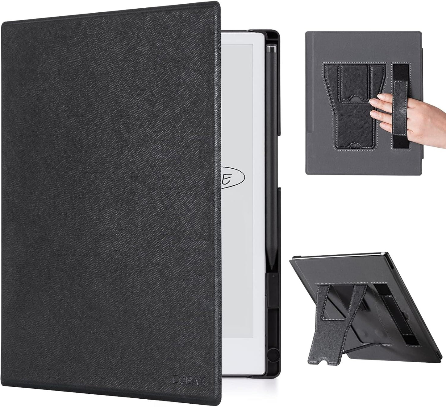 ReMarkable 2 Tablet Case – Lightweight Stand Cover with Pen Holder, 10.3", Black
