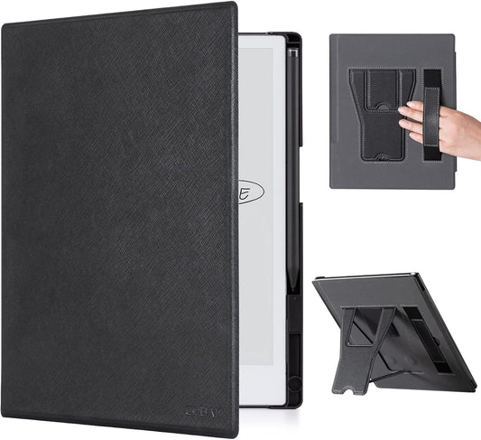 ReMarkable 2 Tablet Case – Lightweight Stand Cover with Pen Holder, 10.3", Black