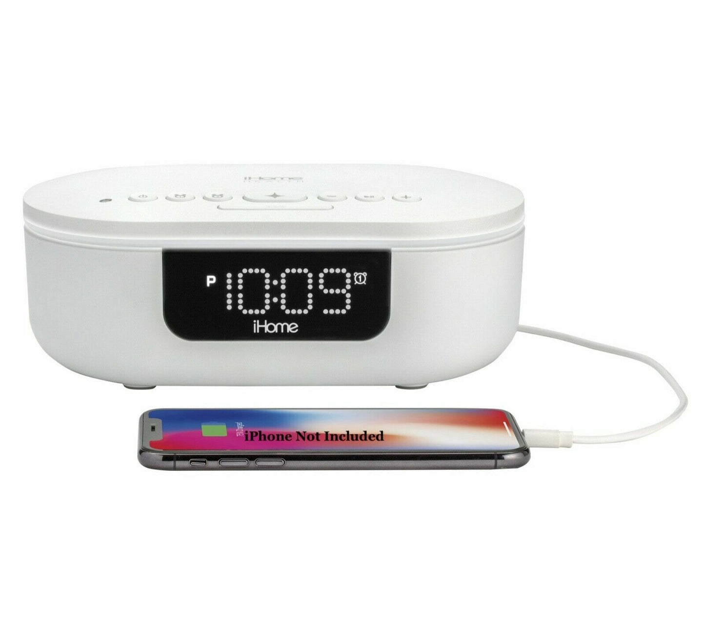 360 UV-C iHome Health PowerUVC Pro Sanitizer Bluetooth Speaker Alarm Clock