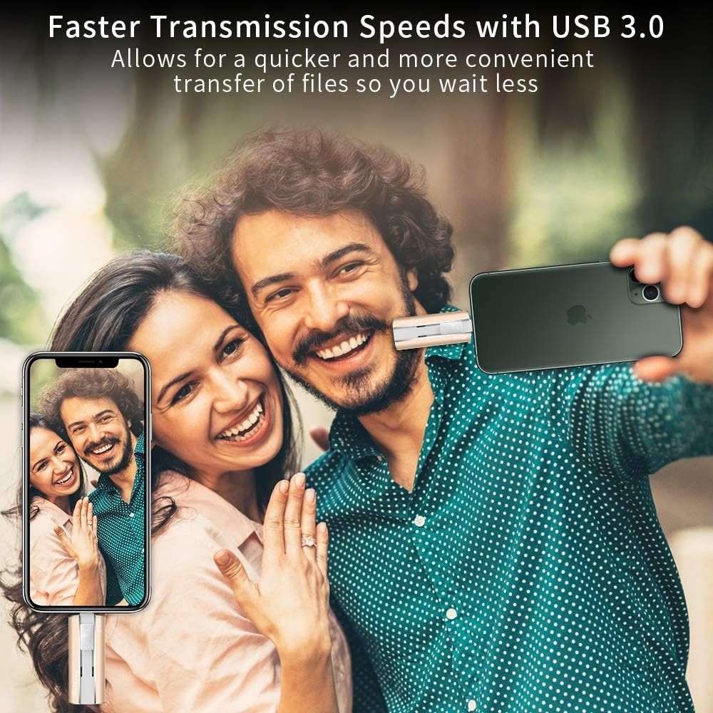 256GB iPhone Flash Drive – Aothing USB 3.0 Photo Stick for iOS/Android/PC