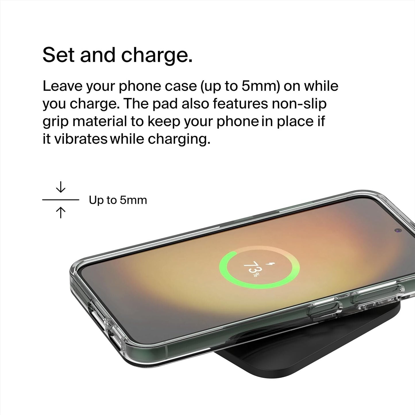 15W WIA007TTBK Belkin BoostCharge Pro Wireless Charging Pad Black