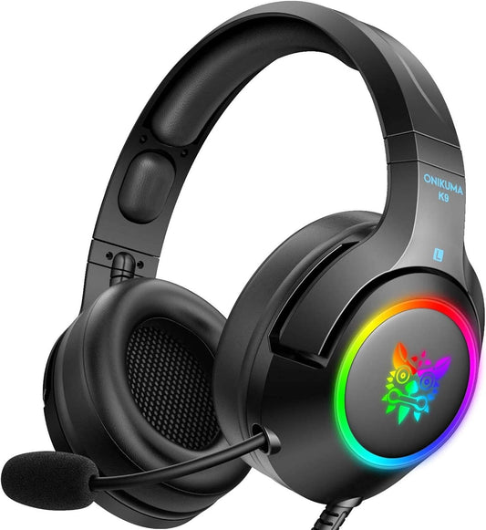 ONIKUMA PS4 Gaming Headset PC Xbox one Adapter Not Included Laptop