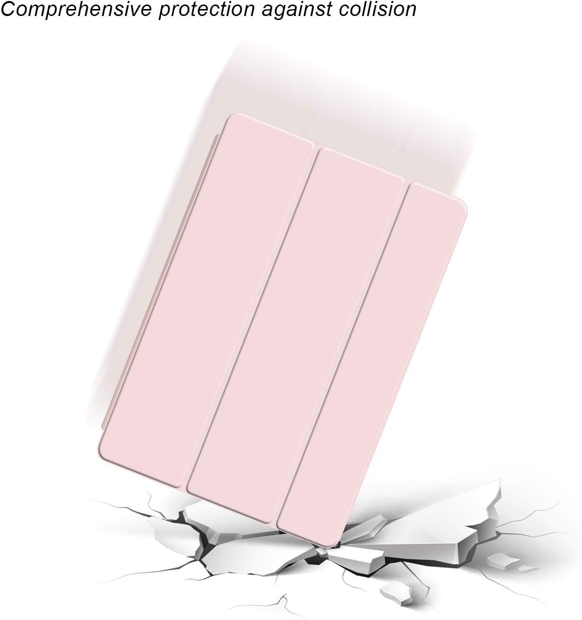 Aoub Case for iPad Mini 1/2/3, Ultra Slim Lightweight Trifold Stand Smart Auto S