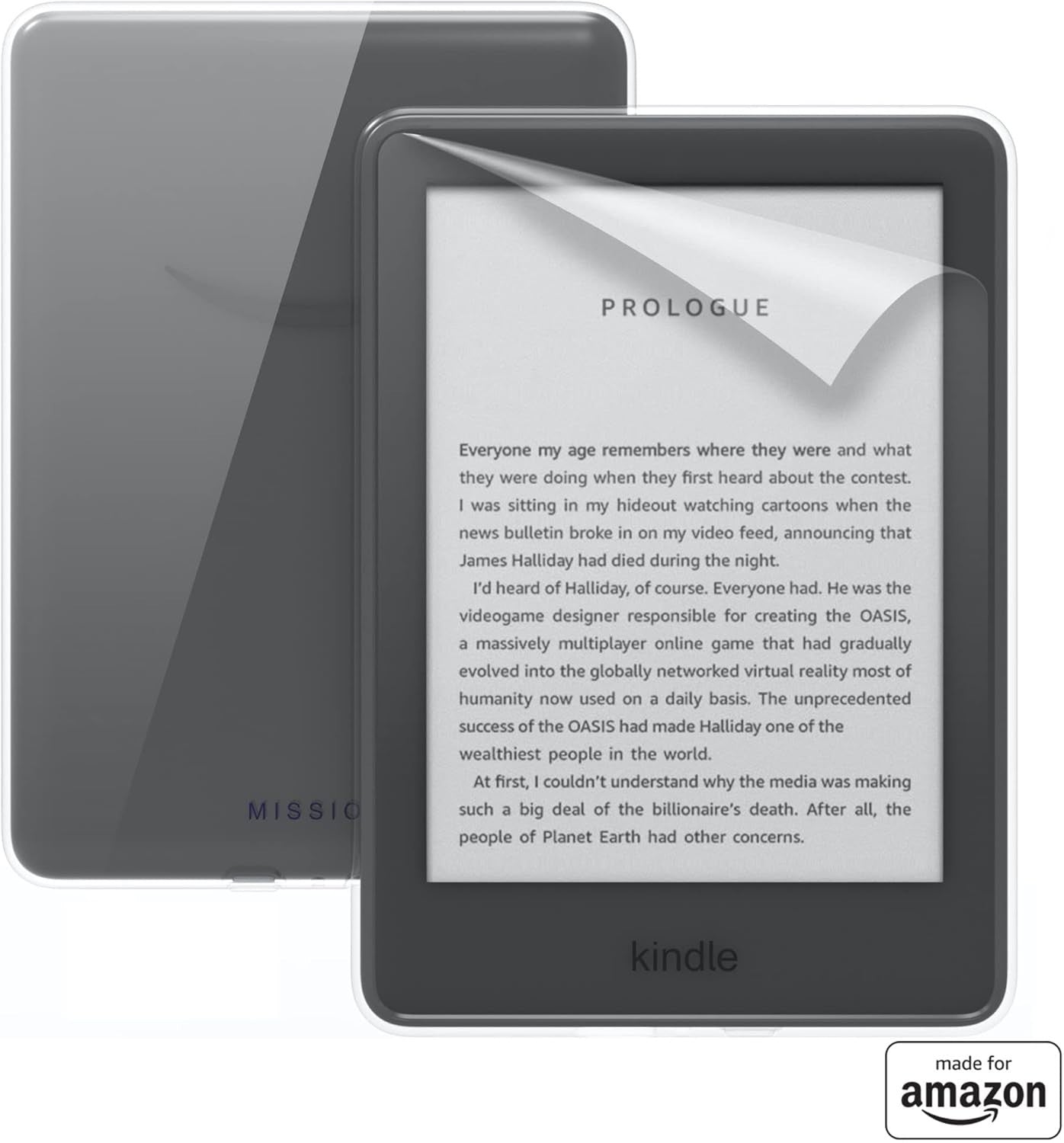 Made For Amazon Clear Case with Screen Protector for Kindle Paperwhite (4th Gene