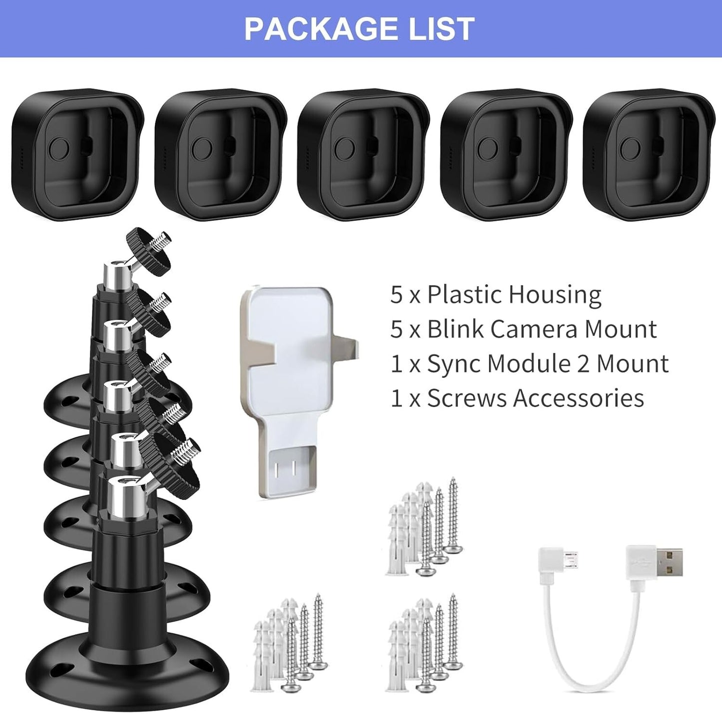 360 Blink Outdoor Wall Mount Weatherproof Protective Cover Degree Adjustable