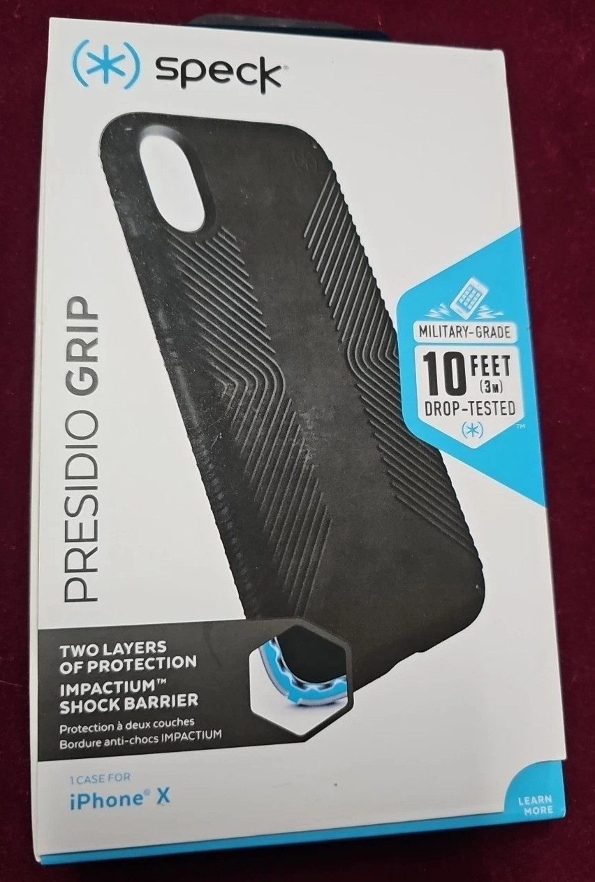 Speck Products Presidio Grip Case for iPhone X BlackSpeck Products Presidio Grip
