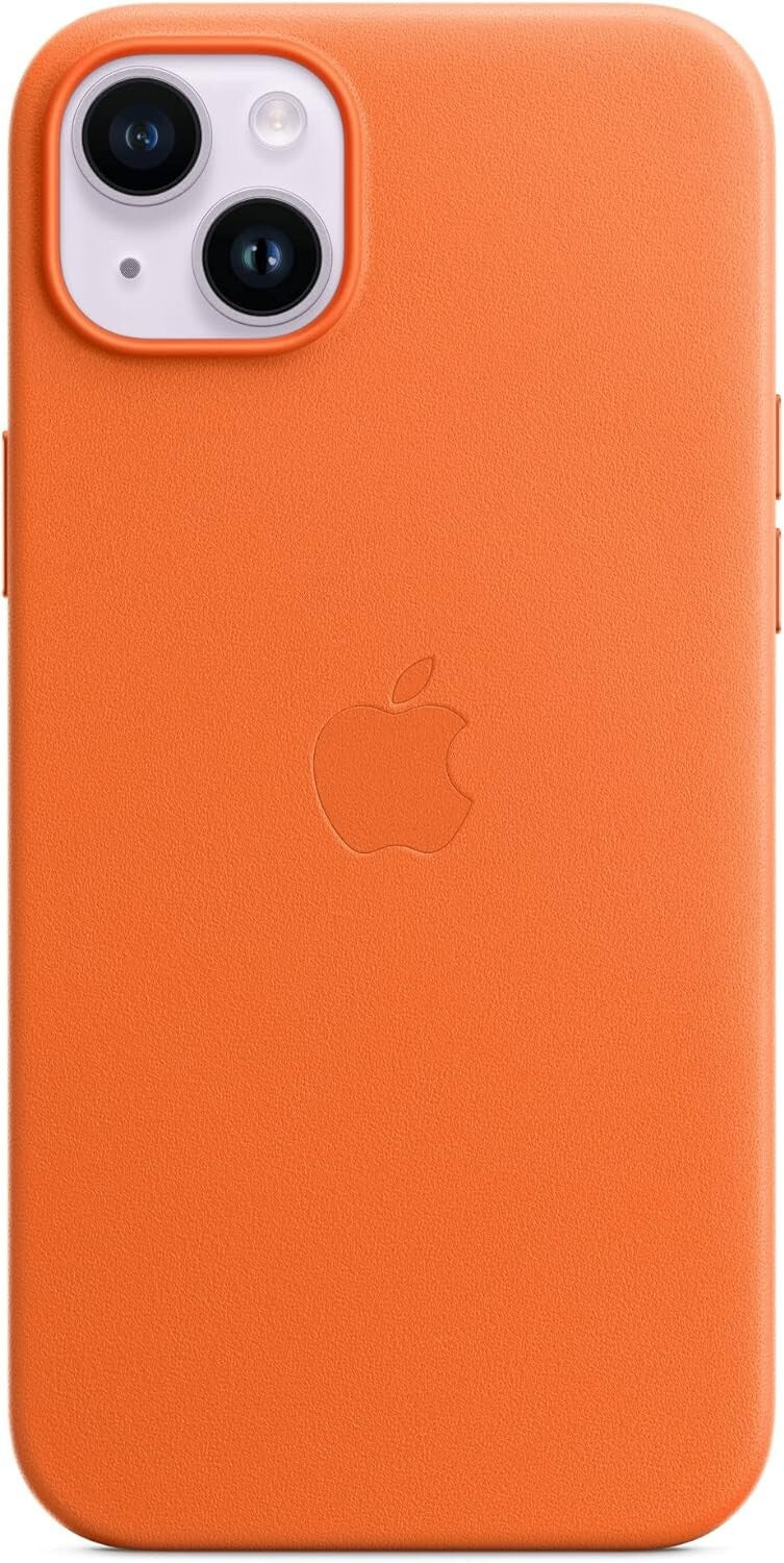 Apple iPhone 14 Plus Leather MagSafe Orange
