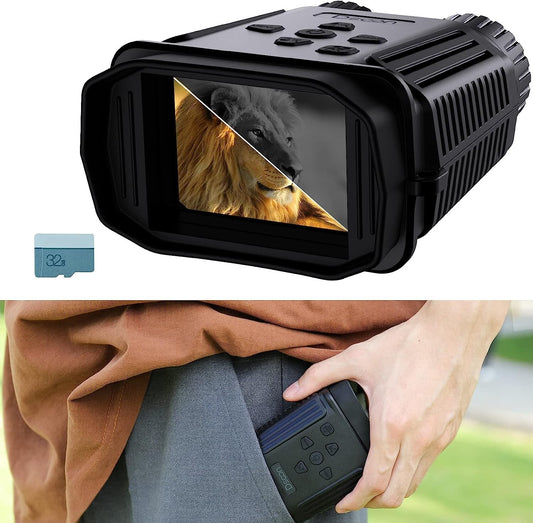 MINI 100 Portable Night VisionDay Binoculars 4x Hunting Darkness 24