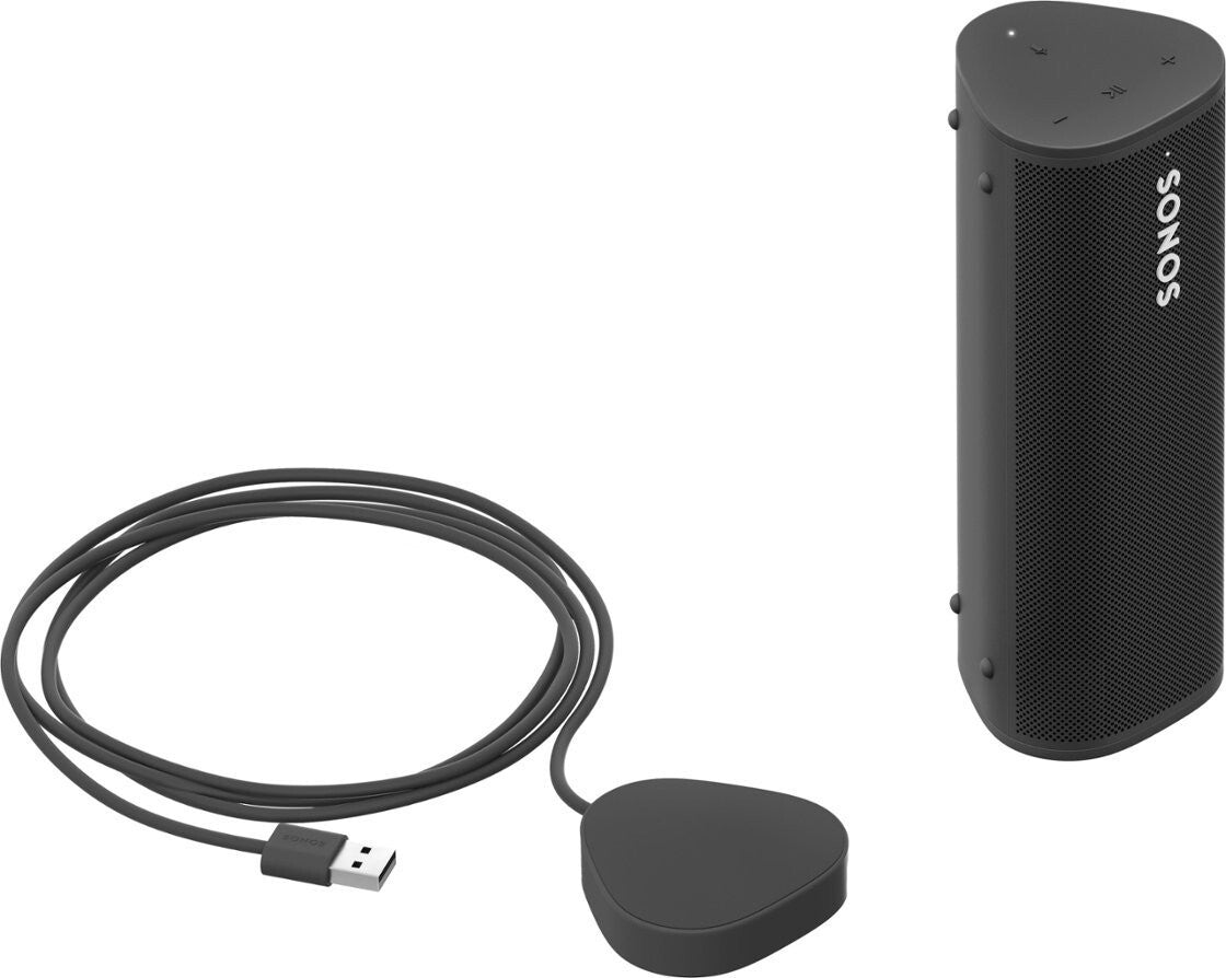 10W USB Sonos Roam Wireless Charger Power Adapter Bundle Black