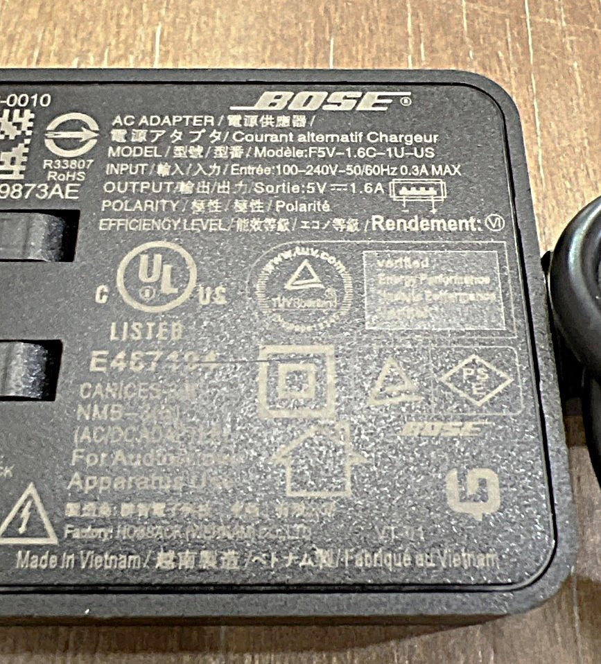 BOSE 5V 1.6A AC Adapter Charger F5V-1.6C-1U-US USB Soundlink Mini I Wall Charger