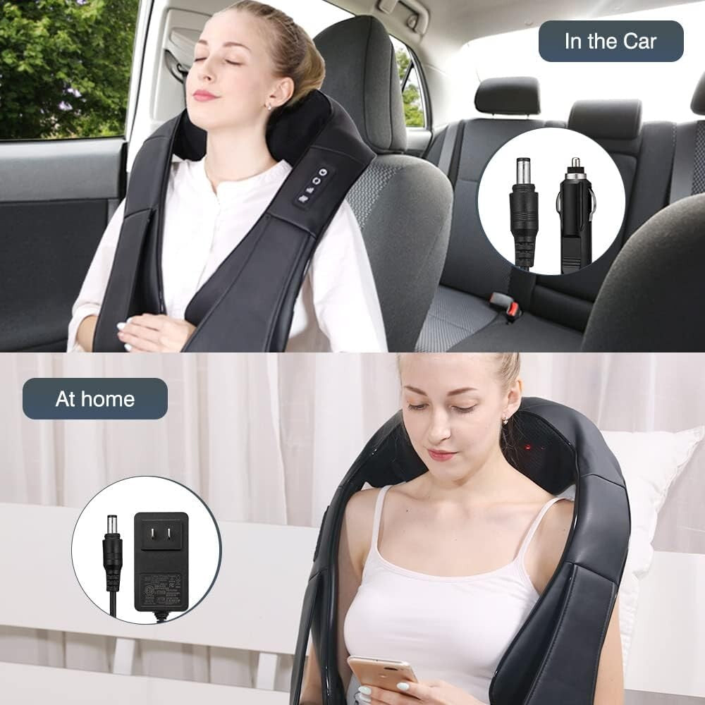 iKristin Neck Massager Heat Shiatsu Massager Neck Back Shoulder Foot