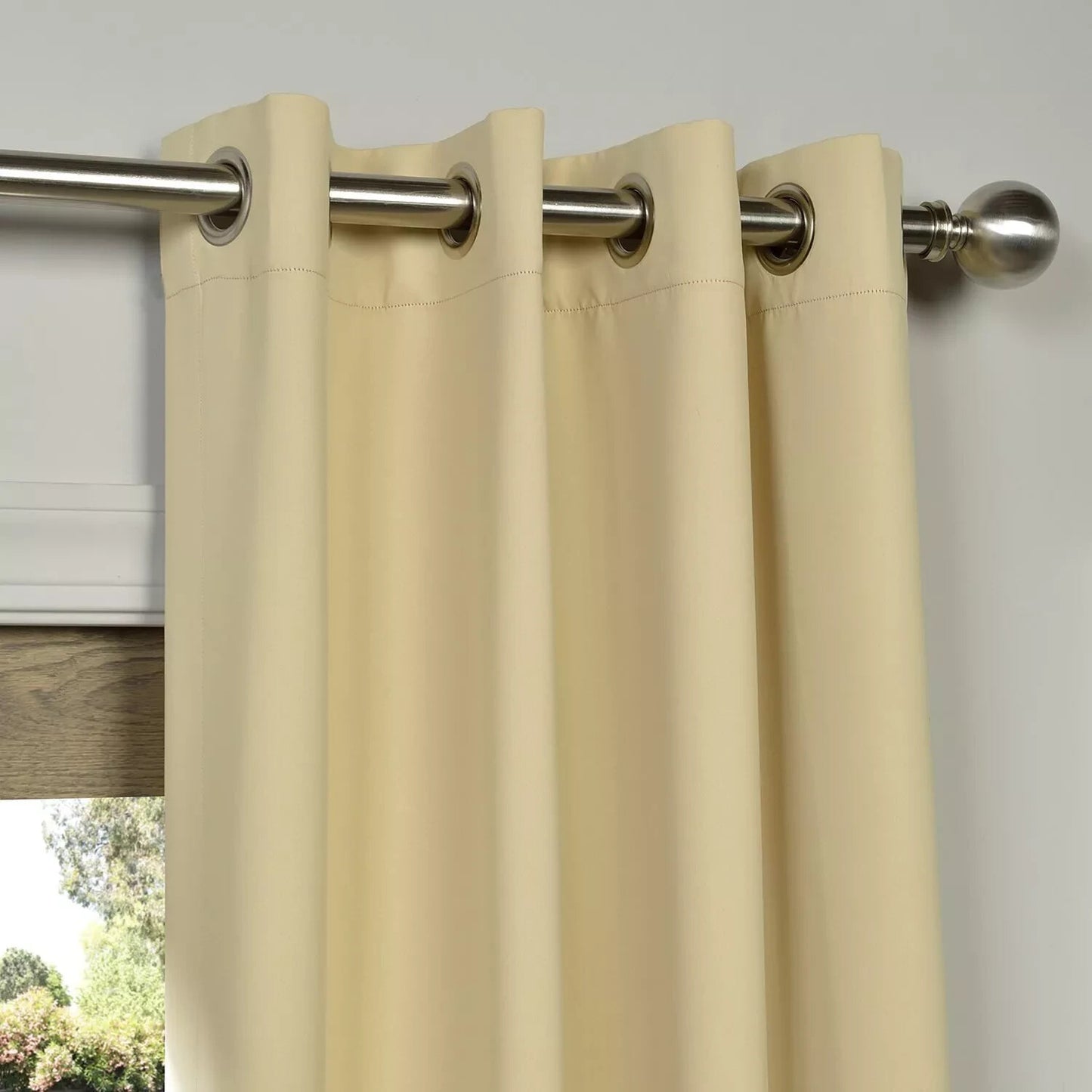 BOCH-131009-108-GR Half Price Drapes Grommet Blackout Curtain Biscotti