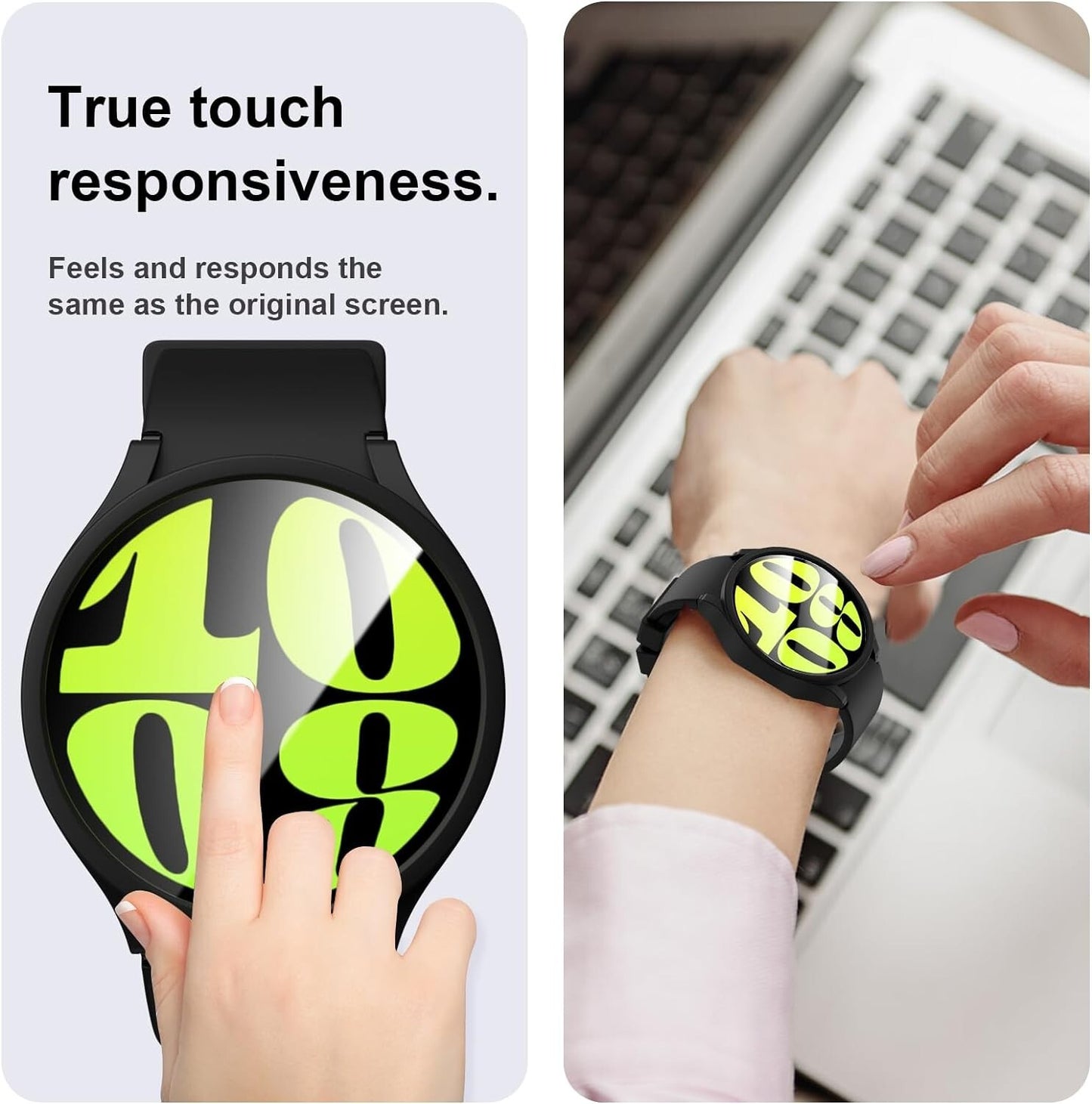 Samsung JZK 24 Pack Screen Protector Galaxy Watch 6 44mm 2 Hard PC Protec