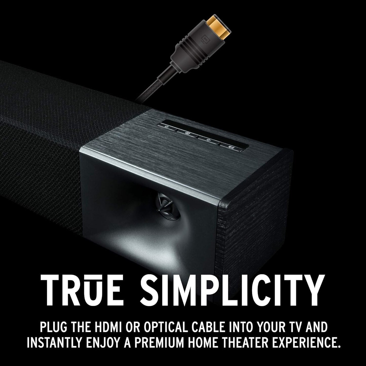 Klipsch Cinema 400 Soundbar & 8-Inch Wireless Subwoofer with HDMIARC, Black