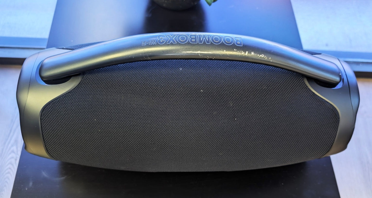 JBL Boombox 3 Wi‑Fi Bluetooth Speaker Portable Wireless Waterproof – Black