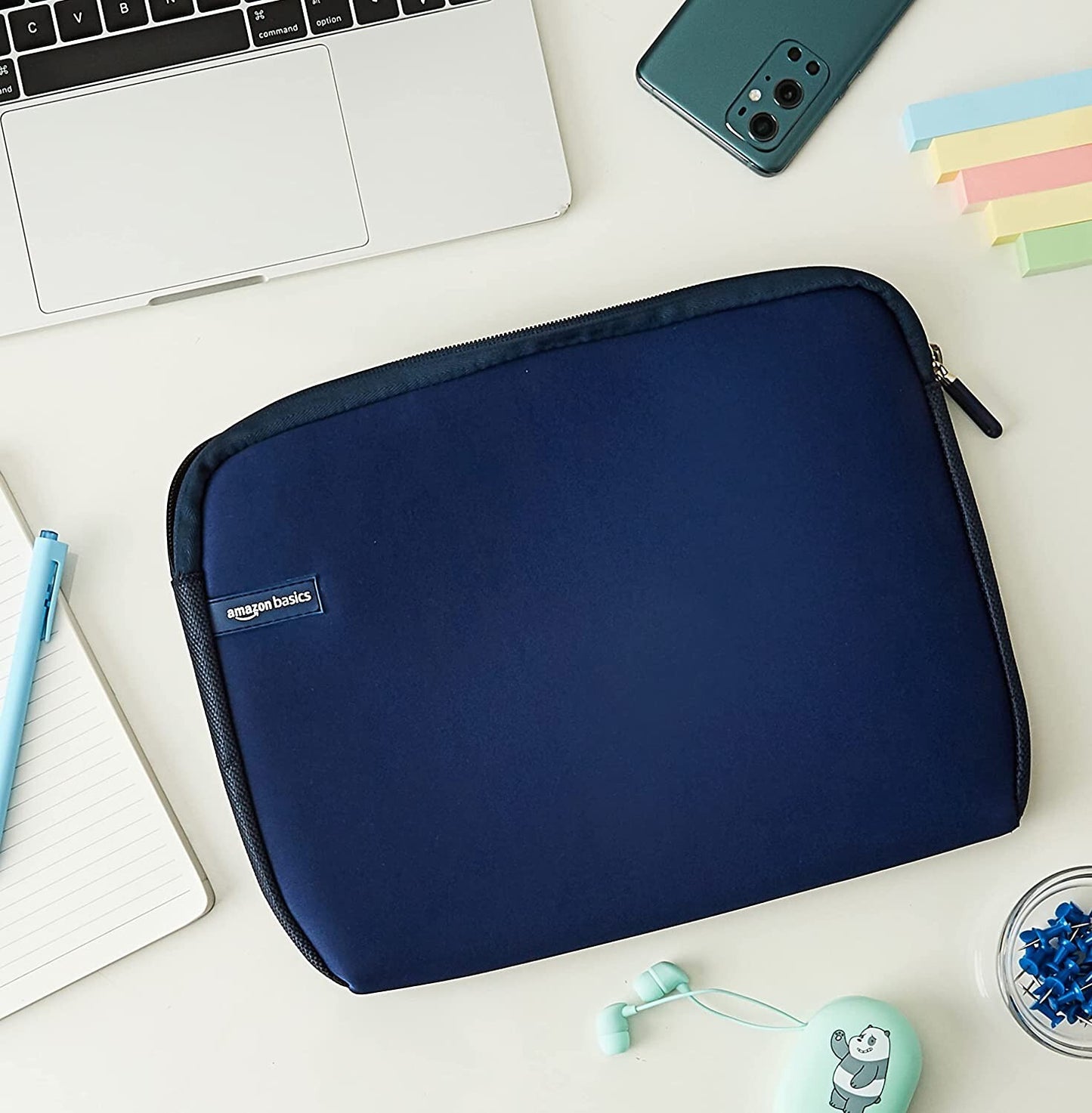 AmazonBasics 116inches Laptop Sleeve Navy