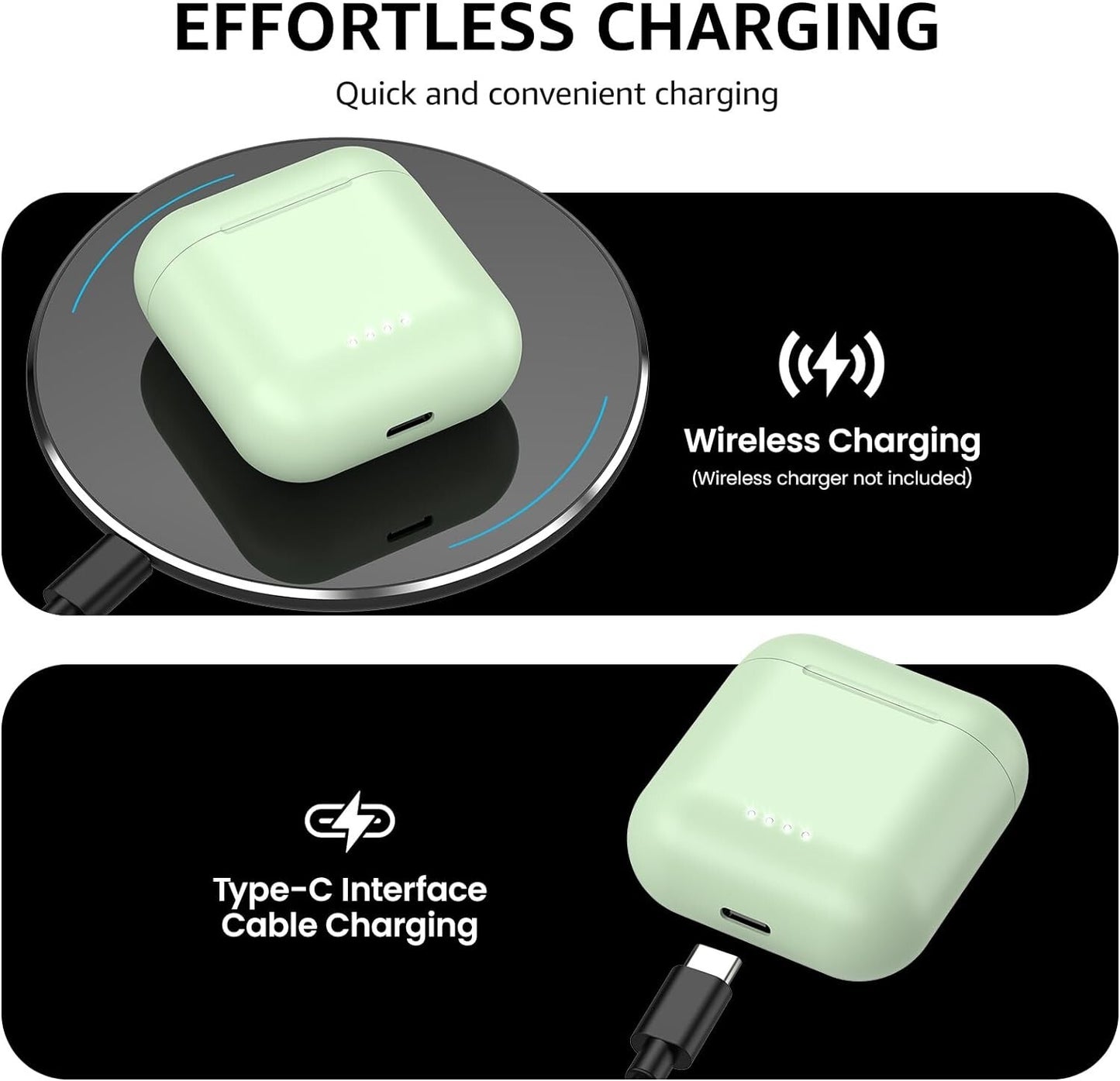 TOZO T6 WiFi Earbuds Bluetooth 53 Headphones Ergonomic Design In-Ear Headset