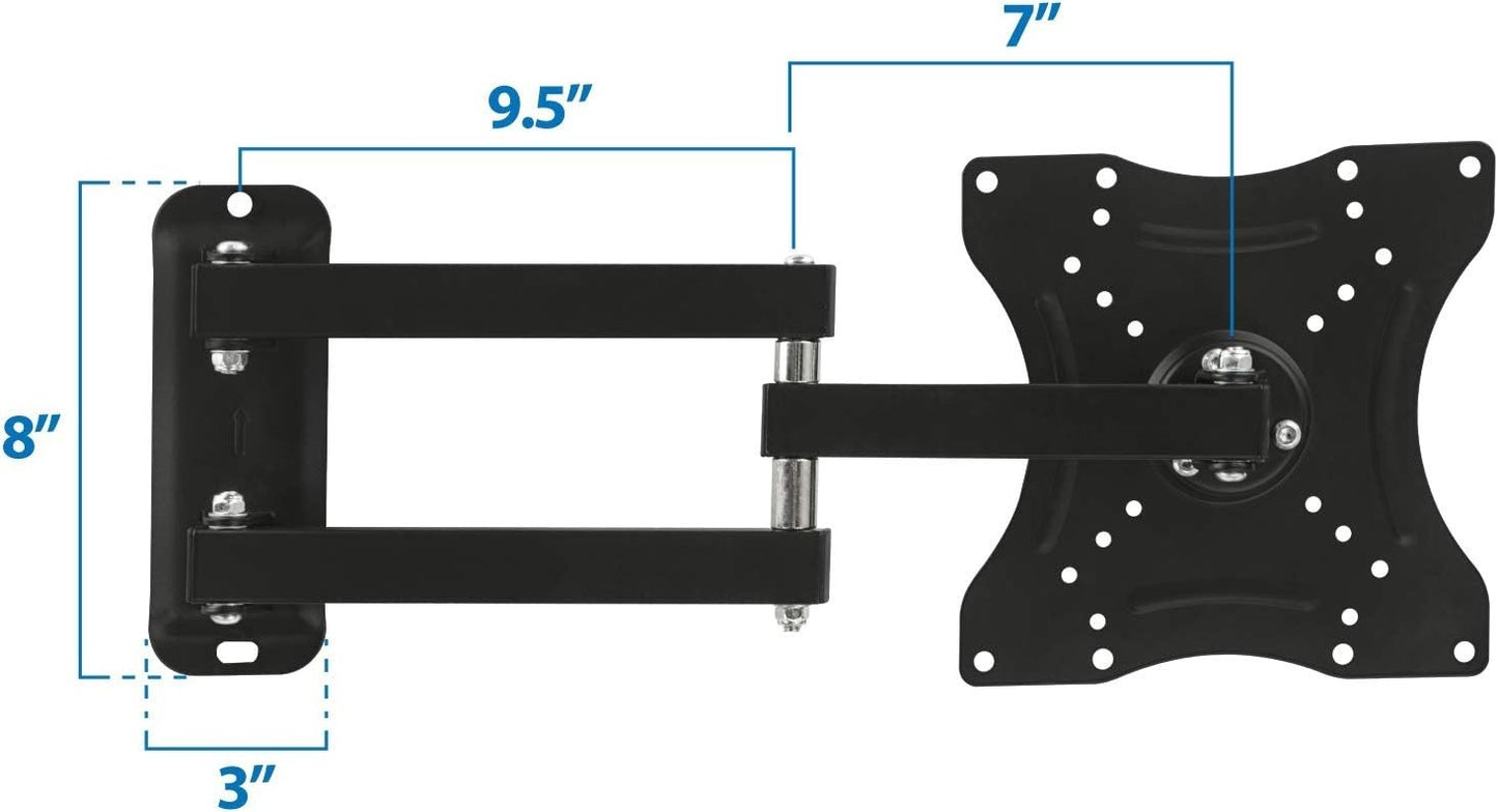 Mount-It! Full Motion TV Wall Mount 23–55" Tilt Swivel Arm VESA 400x400