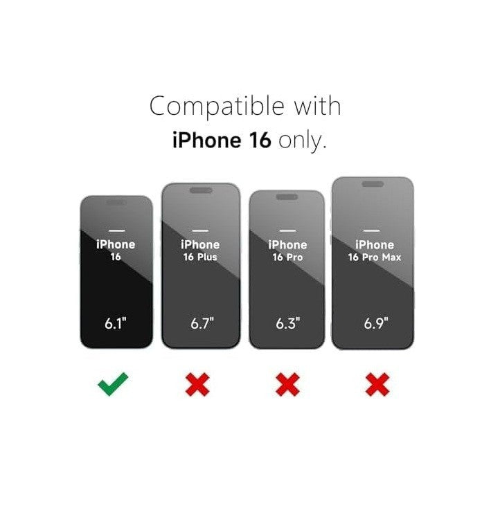 oakxco Magnetic Case for iPhone 16 Phone Case Compatible with Magsafe, Slim Thin