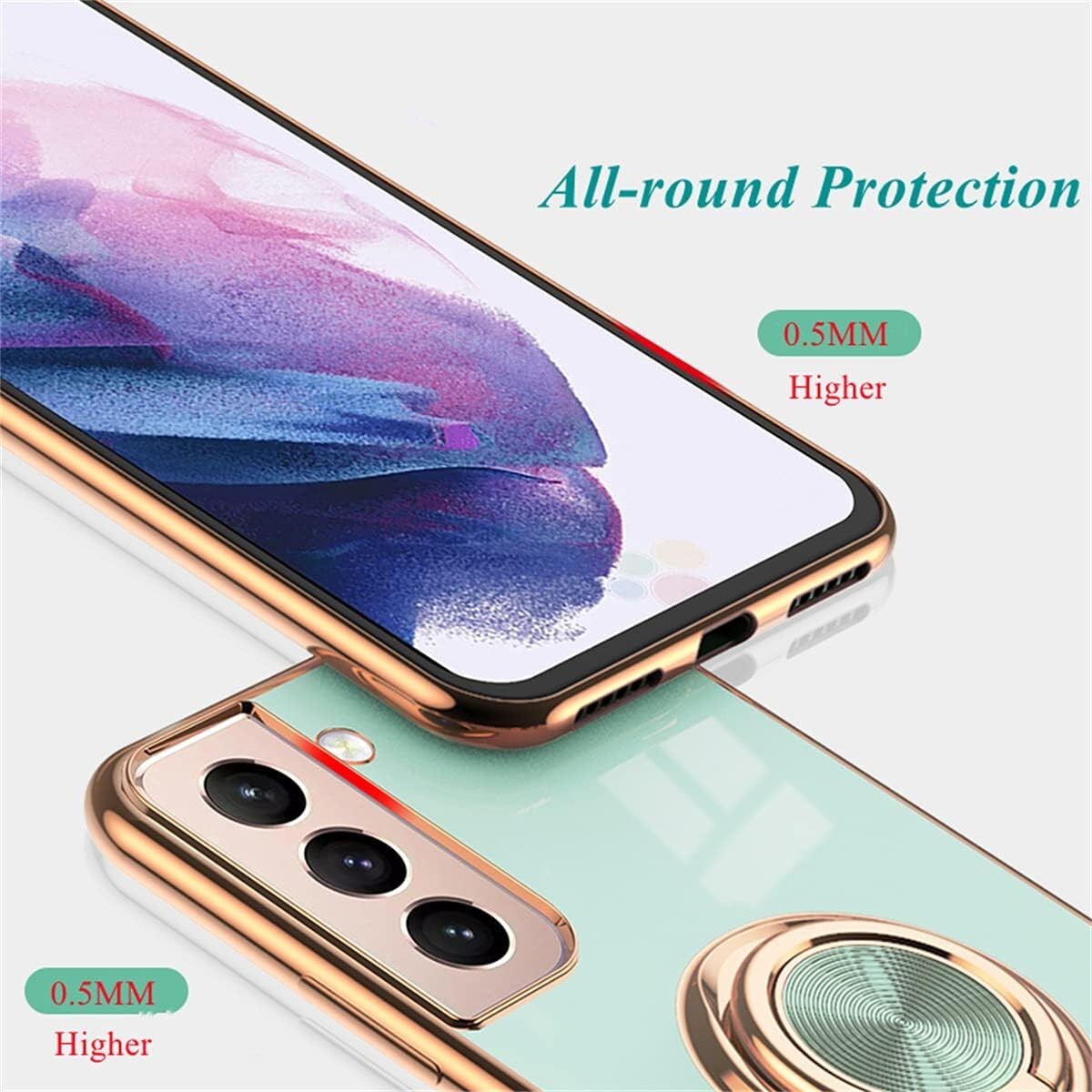Samsung EYZUTAK S21 Electroplated Magnetic Ring Holder Galaxy 5G D