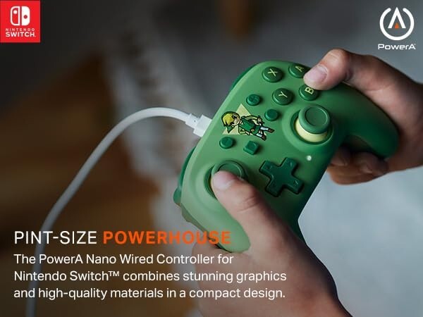 PowerA Nano Wired Controller Nintendo Switch Toon Link Nintendo Switch