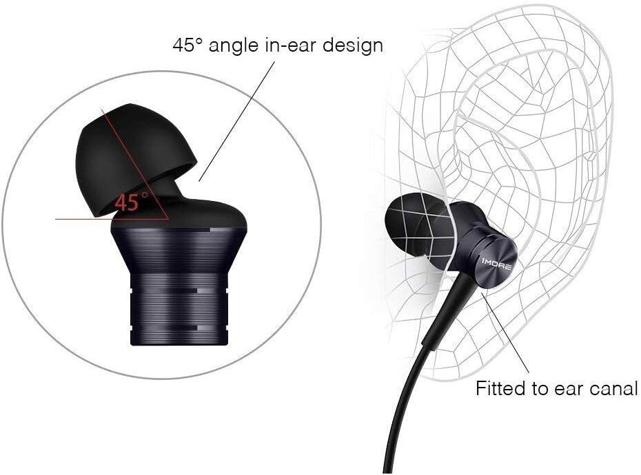 E1009 1MORE Piston Fit In-Ear Headphones Microphone Black