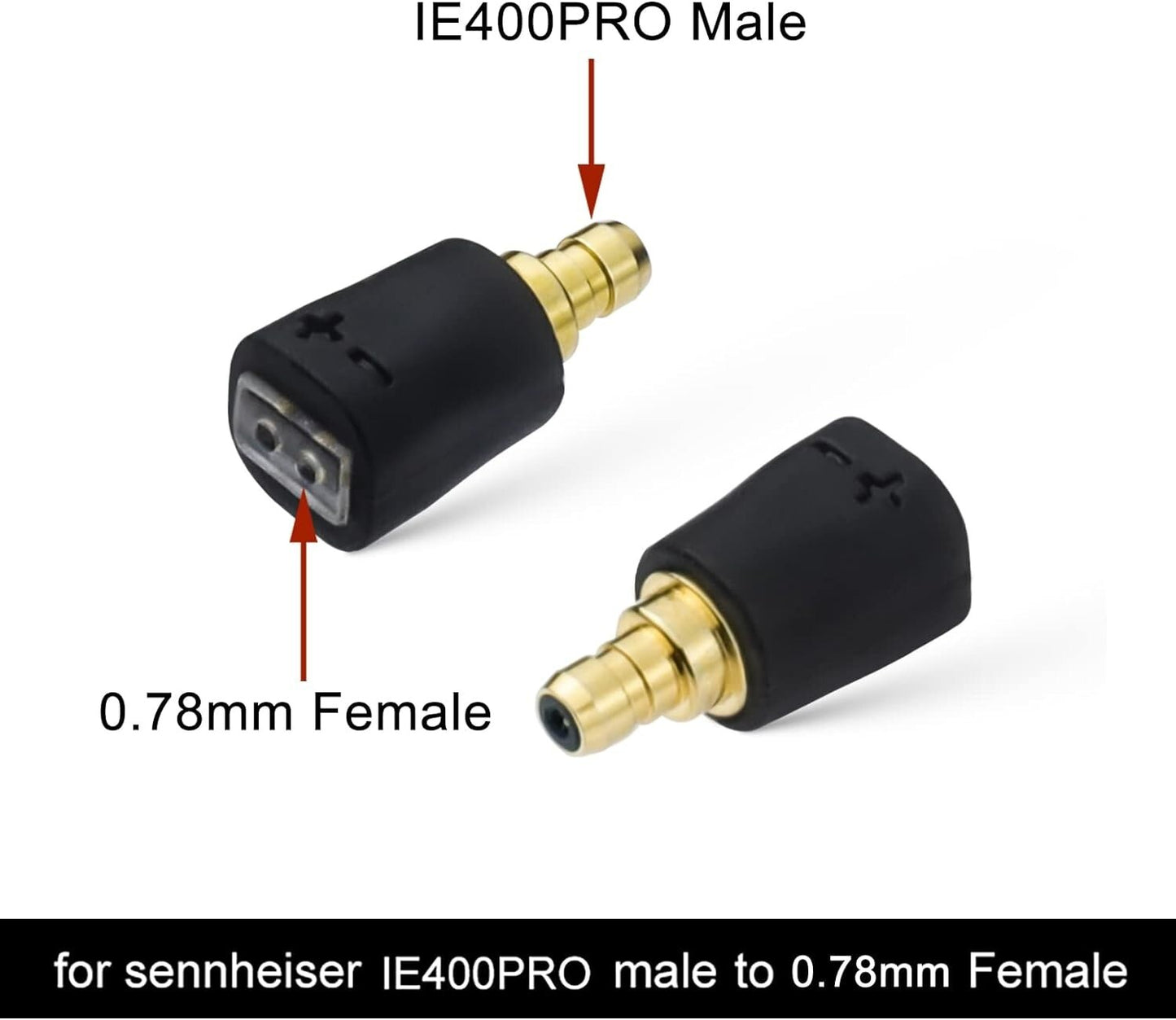 IE400 okcsc Adapters Sennheiser Pro Earbuds Male to 2 Pin Cable Female Compa