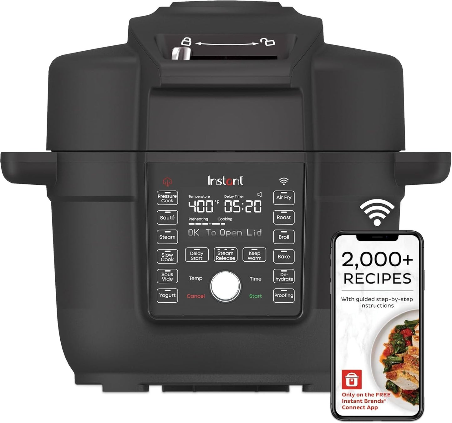 Instant Pot Duo Crisp 6.5 Qt – 13-in-1 Air Fryer & Pressure Cooker w/ Wi-Fi