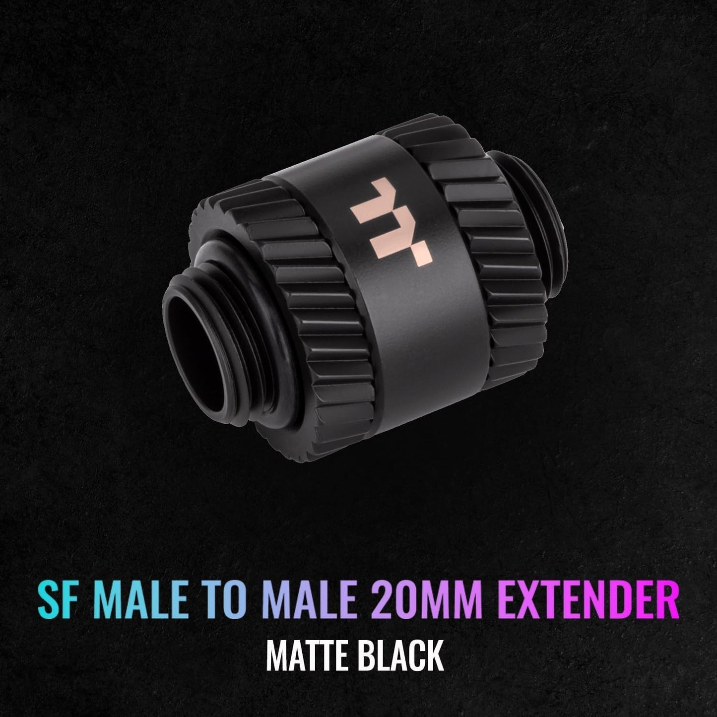 Thermaltake Pacific SF 20mm Male to Male Extender Matte Black CL-W390-CU00MK-A
