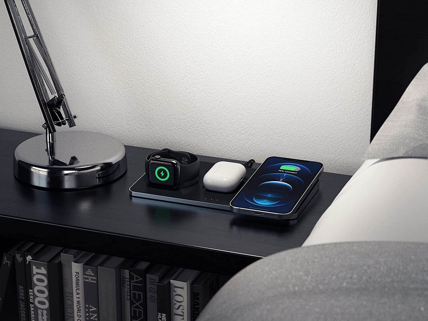 Satechi Trio Magnetic Wireless Charger Pad Qi for Apple iPhone iWatch AirPods