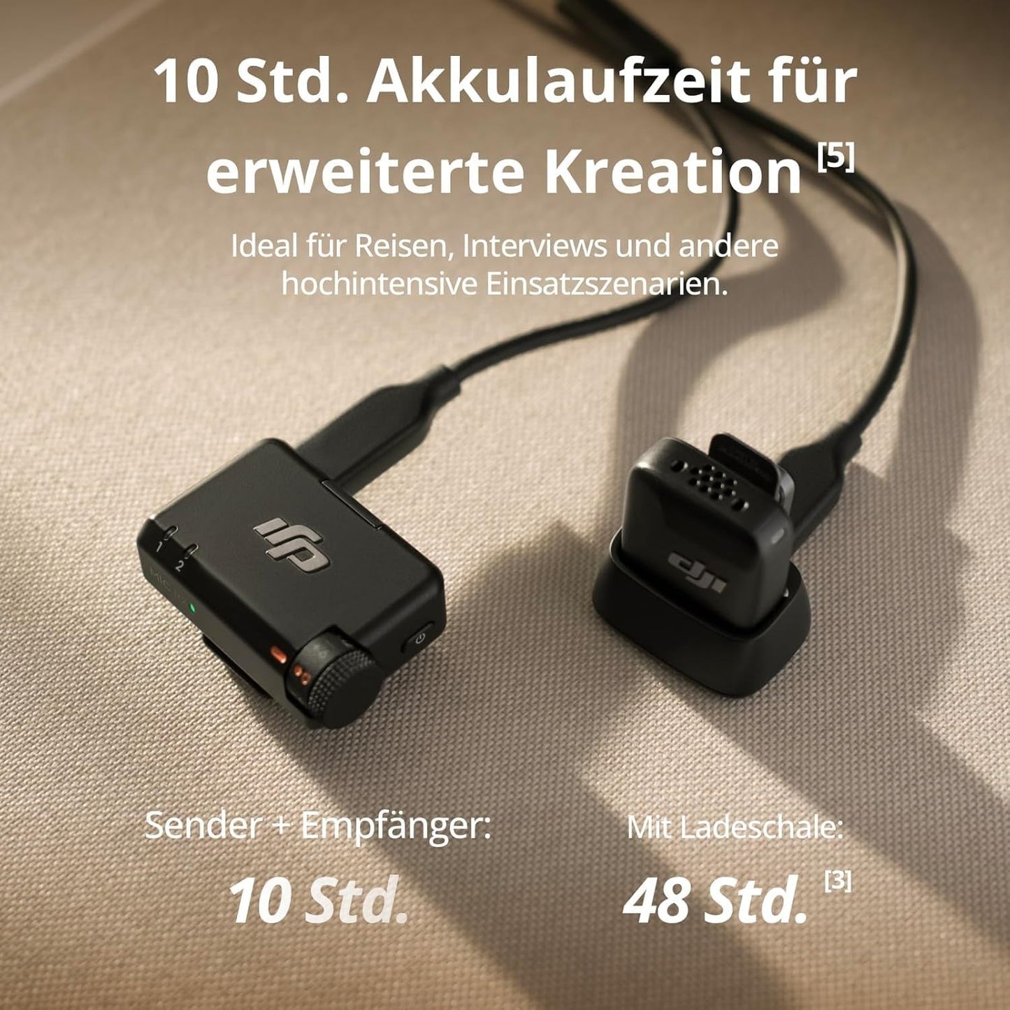 DJI Mic Mini (1TX+1RX) Wireless Lavalier Mic – iPhone/Camera, 400m, Noise Cancel