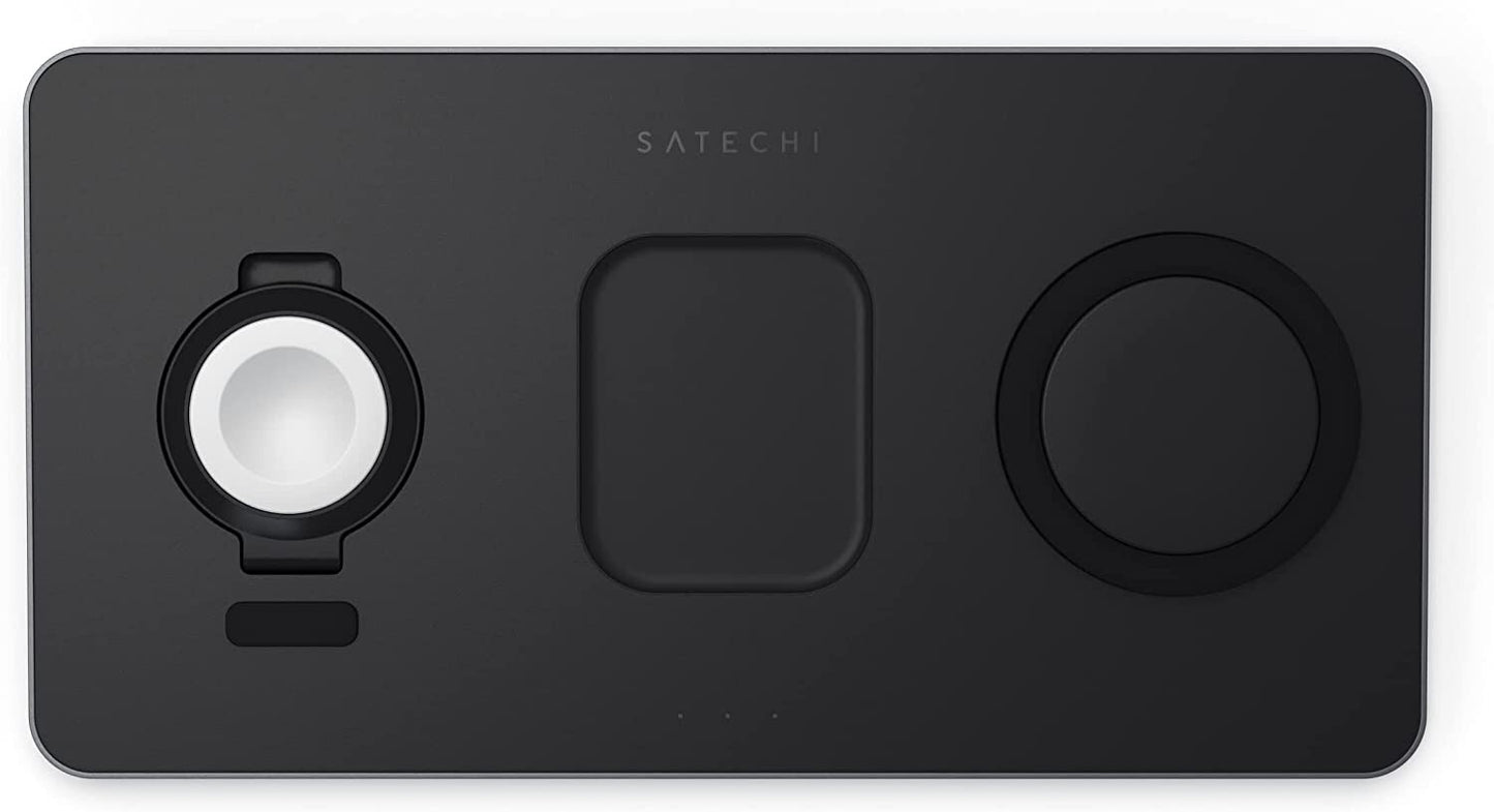 Satechi Trio Magnetic Wireless Charger Pad Qi for Apple iPhone iWatch AirPods