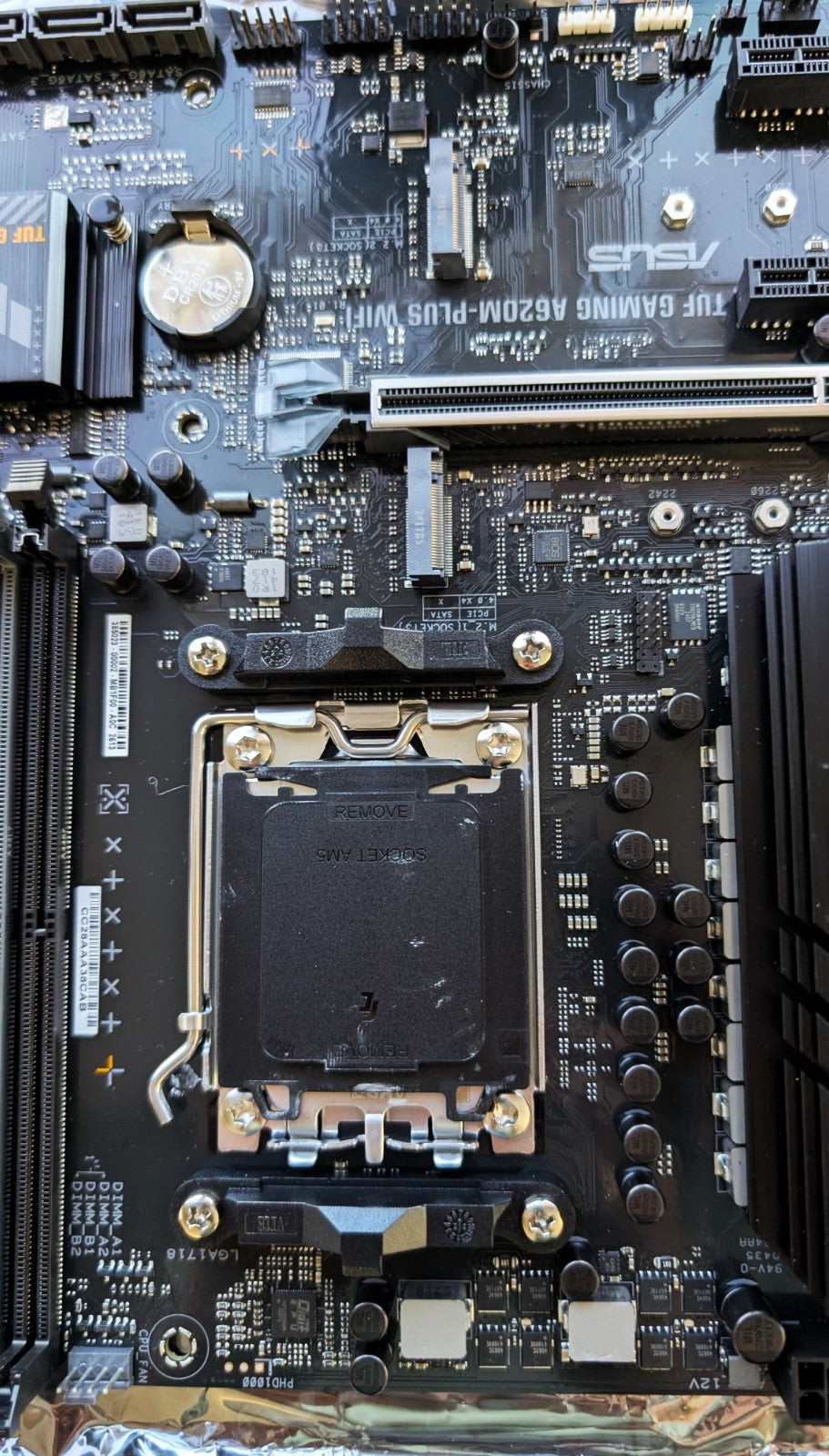 ASUS TUF A620M-PLUS WiFi AM5 mATX Motherboard – DDR5, M.2, Wi-Fi 6, HDMI