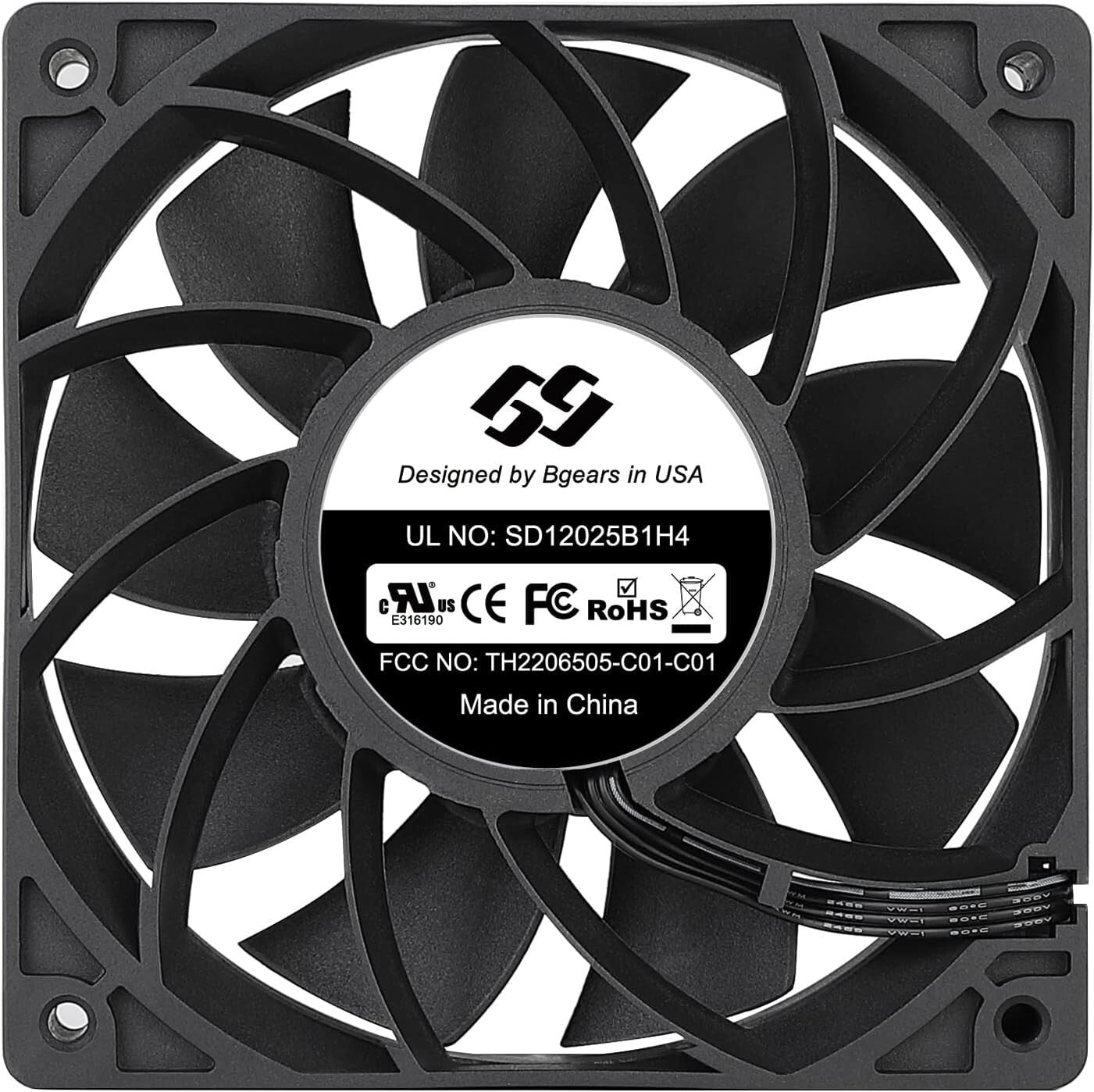 PWM 1000 Bgears Bblasterpwm 120mm 2ball Fan Ranging To Rpm