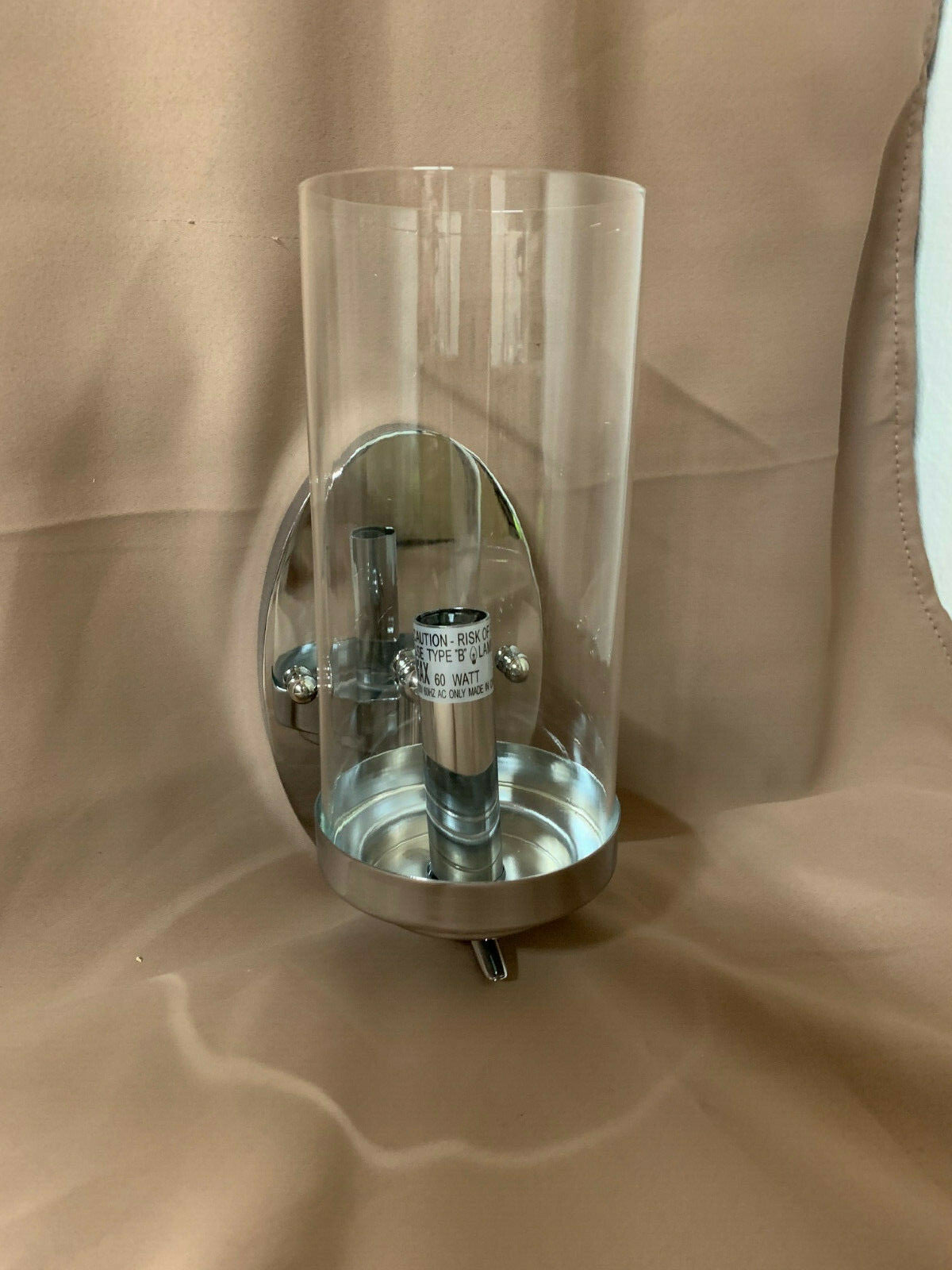 Triarch International Cylindique 1 Light Sconce Chrome