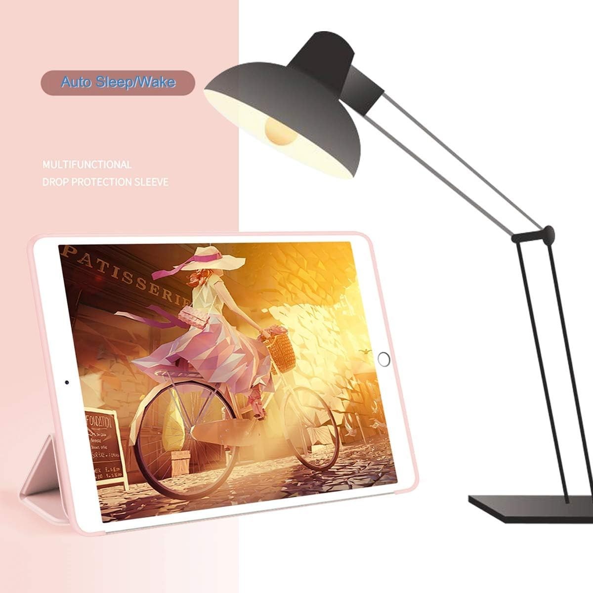 Aoub Case for iPad Mini 1/2/3, Ultra Slim Lightweight Trifold Stand Smart Auto S