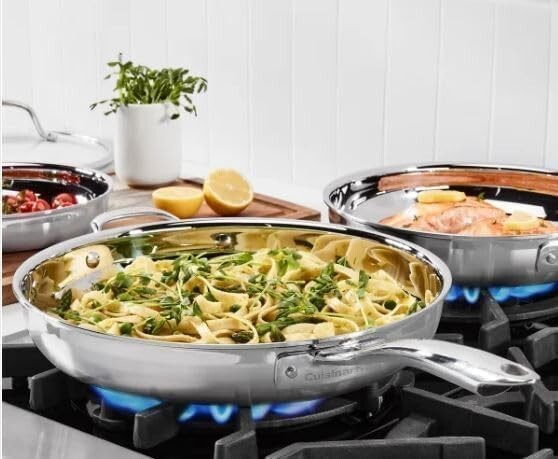 Cuisinart Professional TryiPly Stainless Steel 5piece Skillet Set