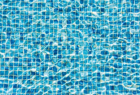 AOFOTO 5x3ft Swimming Pool Blue Ripple Water Backdrop Underwater Ceramic Tile Mo