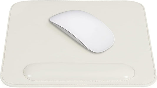 Londo Leather Mousepad Wrist Rest White