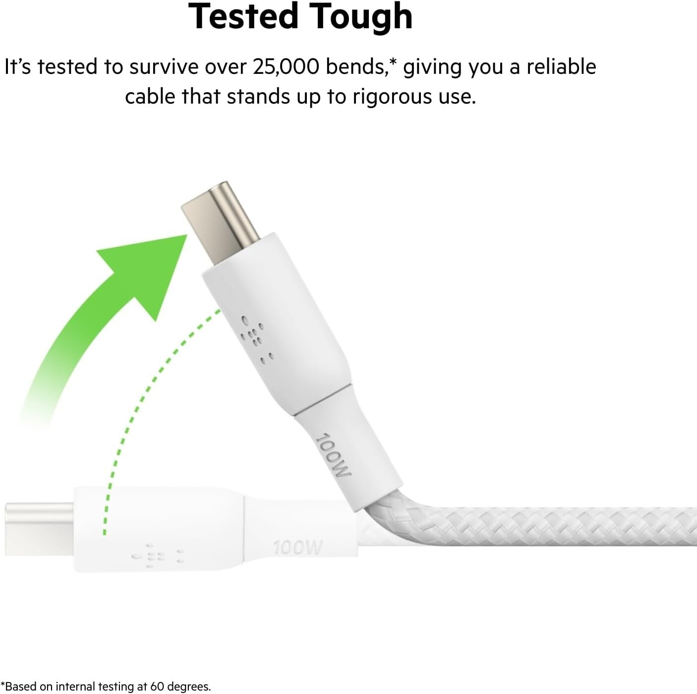 USB-C USB-C Belkin BoostCharge Braided to 2M66ft Fast Charging Cable