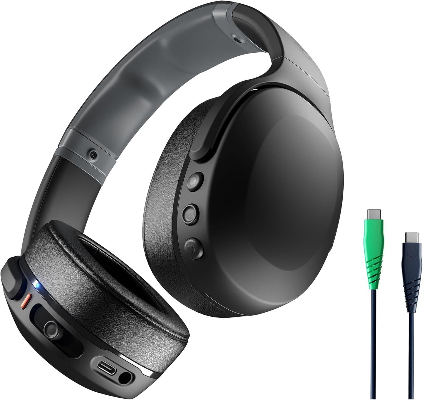 BLACK Skullcandy Crusher Evo Over-Ear Wireless Headphones40 Hr Battery