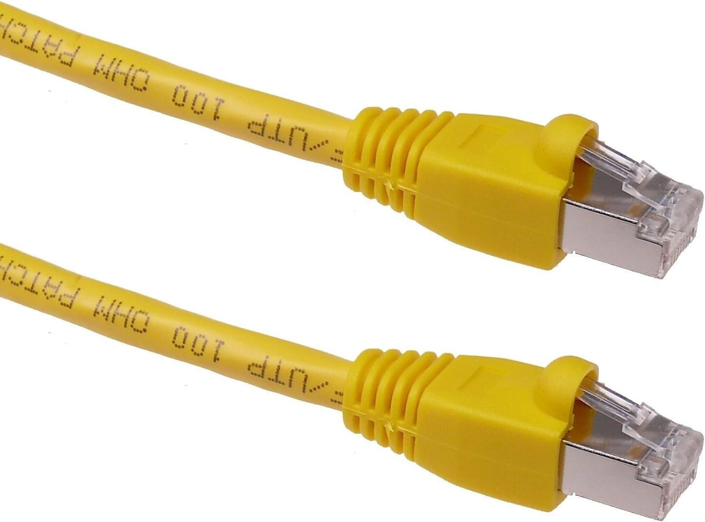 NTW STP 1 Cat6a Snagless Shielded Ethernet Network Patch Cable Yellow