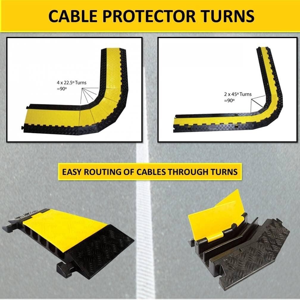 Kable Kontrol Atlas Heavy Duty Cable Protector Ramp 5 Channel Low Profile 366
